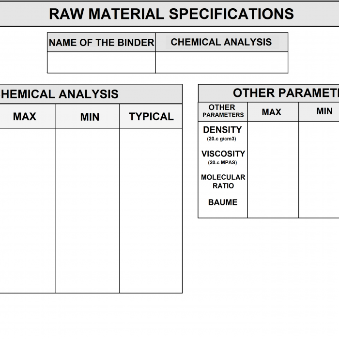 Binder Specification for Welding Consumables Manufacturing