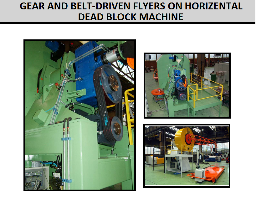 Gear and Belt on Horizontal Dead Block Machine