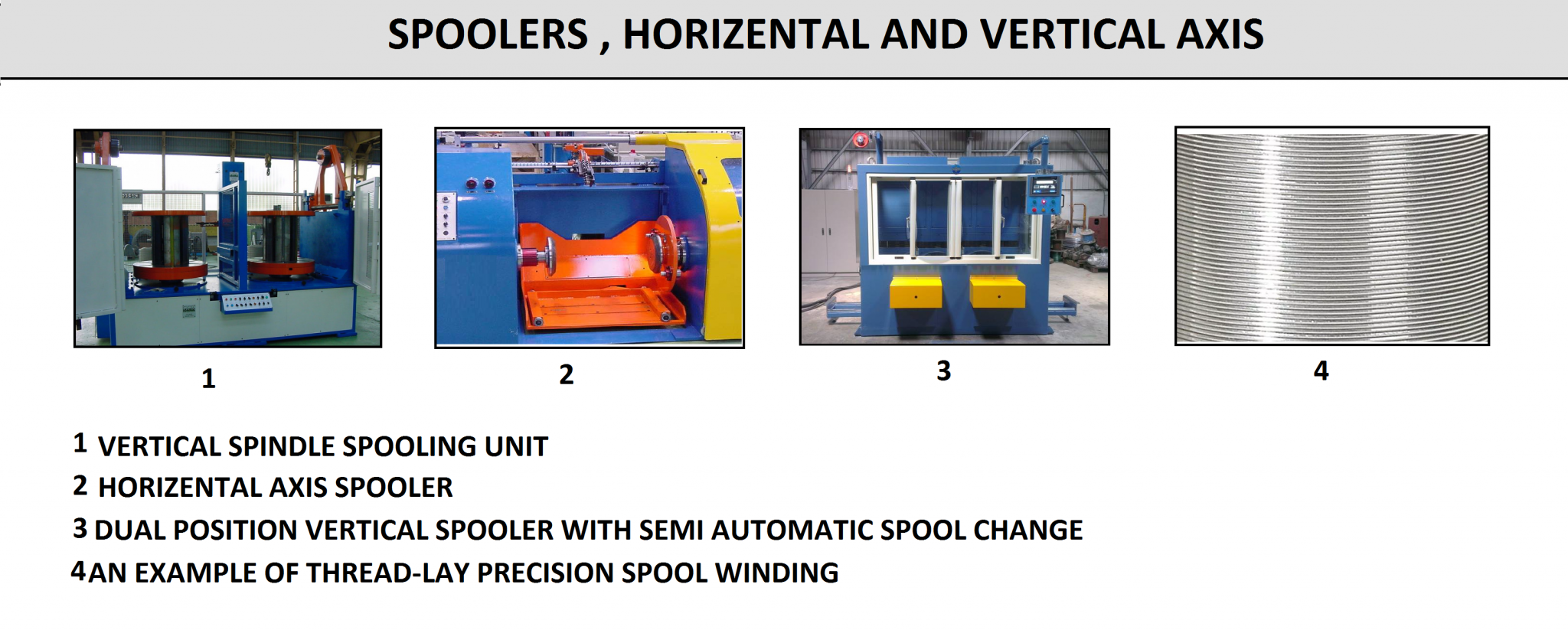 Spoolers in Welding Wire Manufacturing Machine