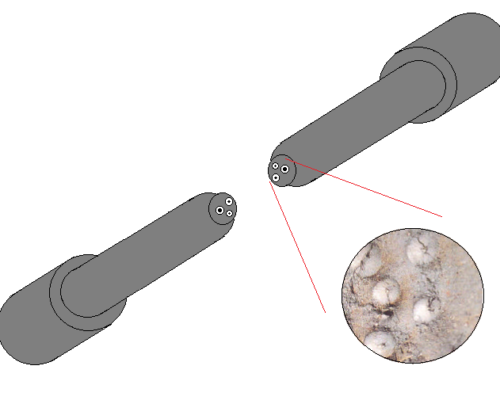 Fish eye porosity is typically caused by the presence of impurities or gas bubbles within the material. During the tensile test, as the specimen undergoes deformation and reaches its breaking point, these impurities or gas bubbles act as stress concentrators. They create localized areas of high stress, leading to the formation of voids or craters on the fracture surface.