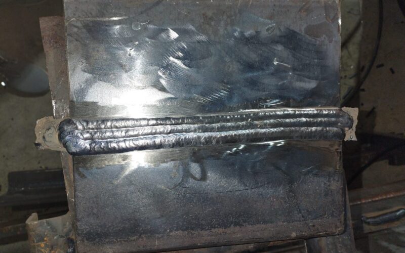 Completed Test Plate lux Cored Welding Wire Approval according to American Welding Society-Completed