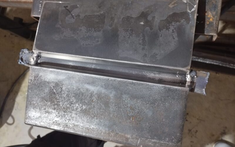 Welding of Test Plate -First Stage Flux Cored Welding Wire Approval according to American Welding Society