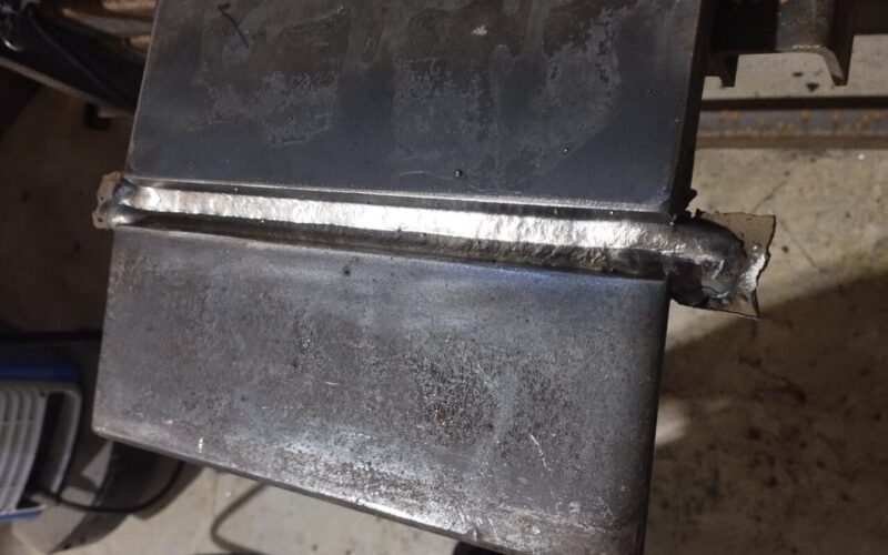 Welding of Test Plate -Third Stage Flux Cored Welding Wire Approval-Welded up to the middle passes