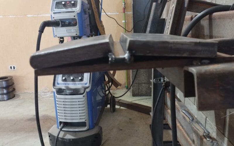 Welding of Test Plate Image-zero Stage Flux Cored Welding Wire Approval according to American Welding Society