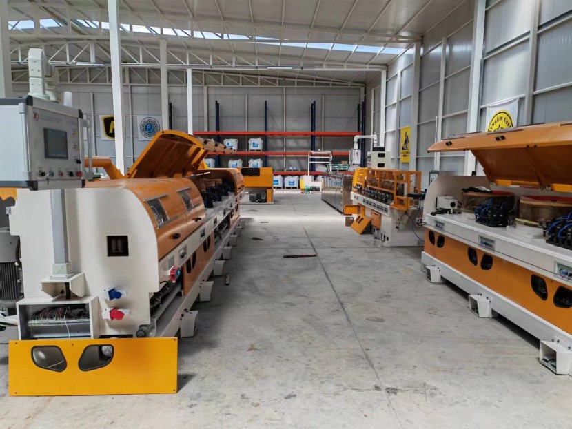 the picture of typical flux cored welding wire production line